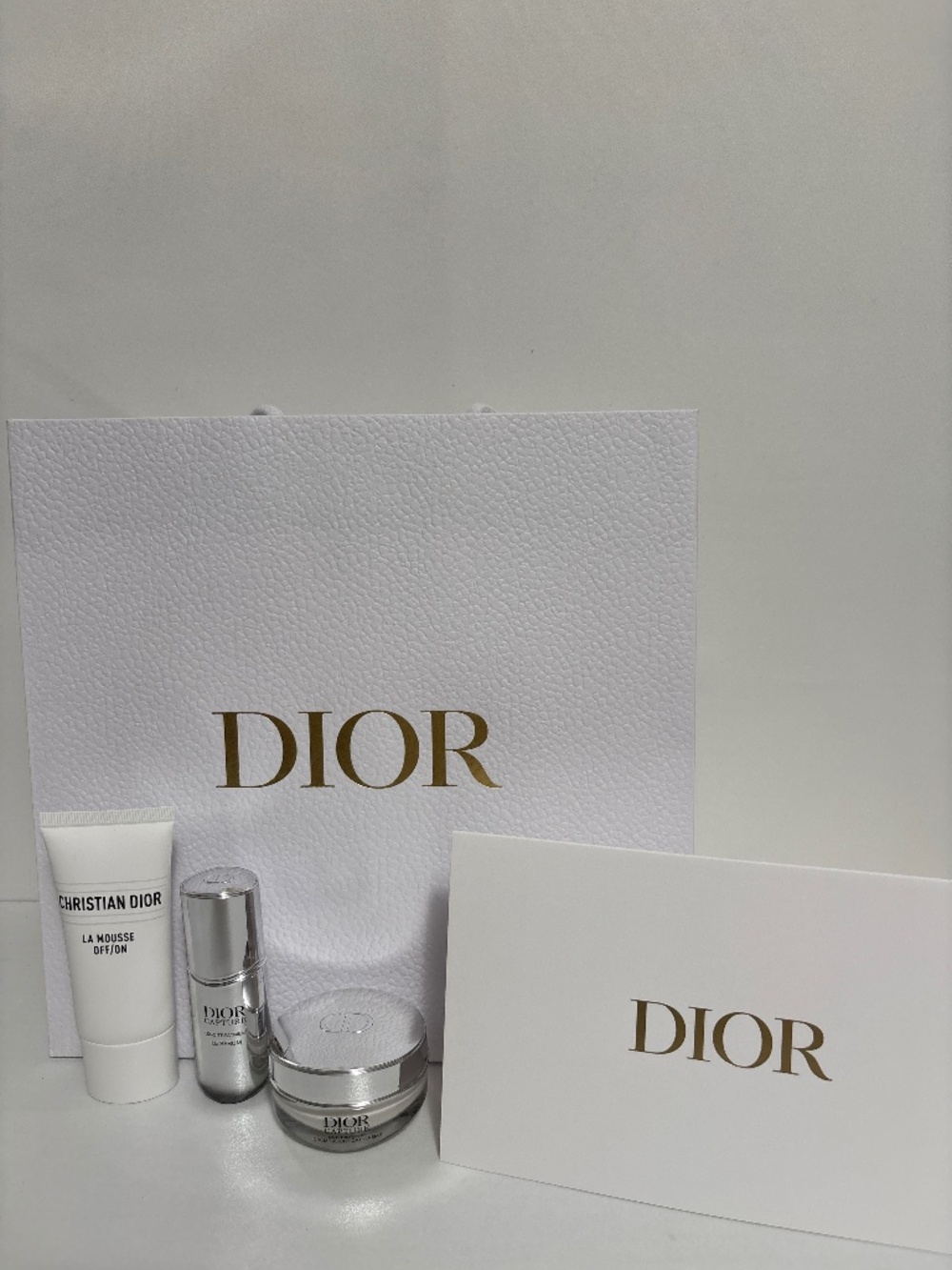 Dior travel size skincare set